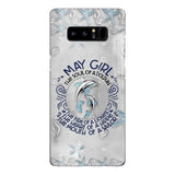 PERSONALIZED MAY DOLPHIN GIRL PHONECASE QTTQ2603