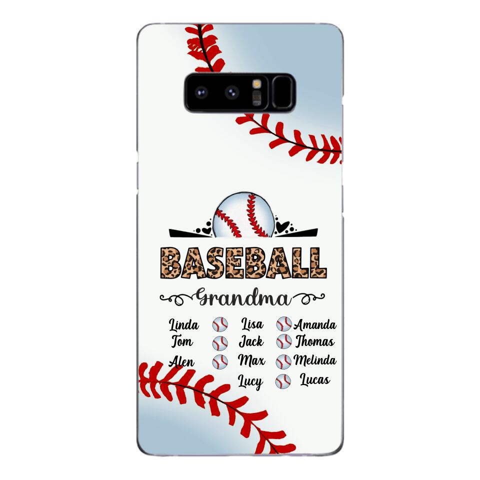 Personalized Baseball grandma Phone Case 3N 2603