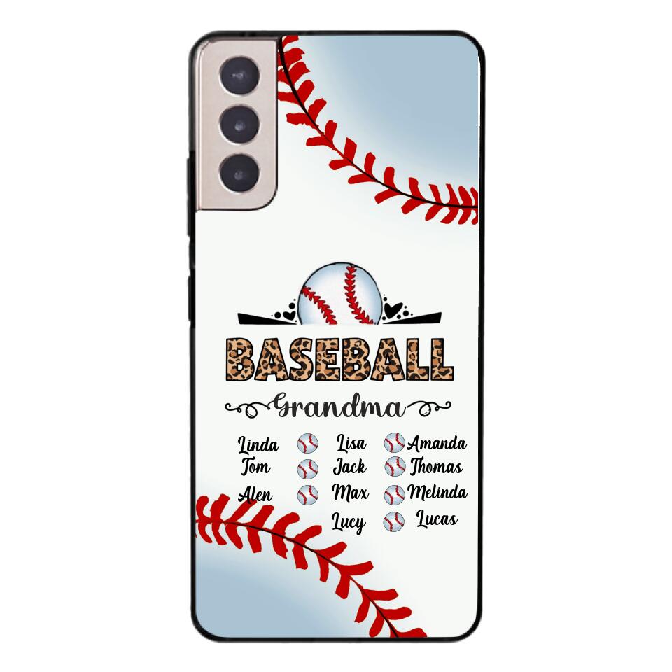 Personalized Baseball grandma Phone Case 3N 2603