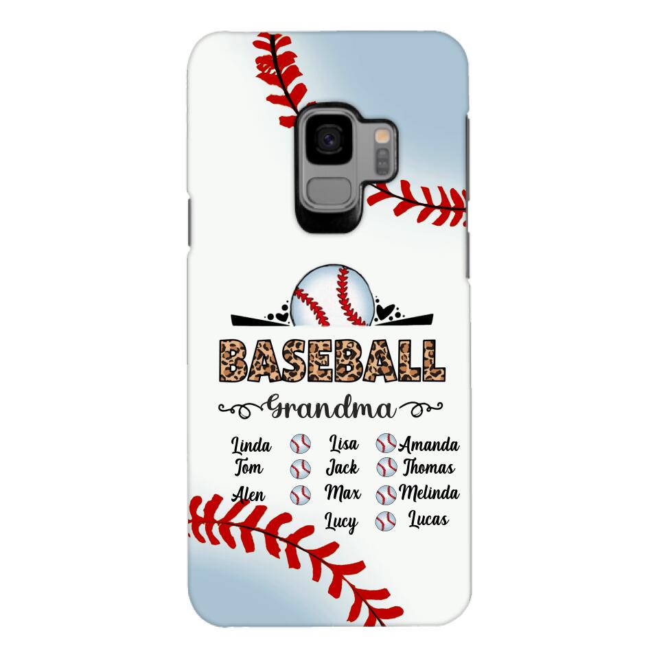 Personalized Baseball grandma Phone Case 3N 2603