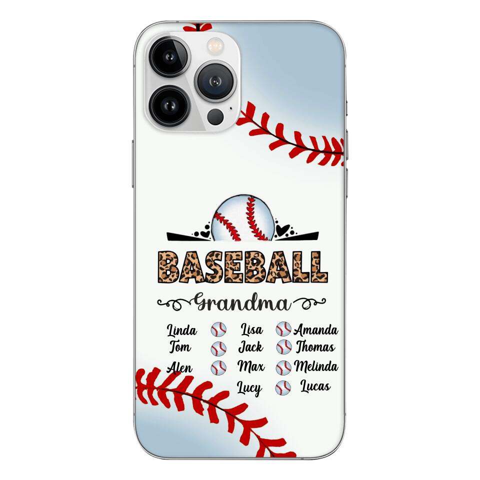 Personalized Baseball grandma Phone Case 3N 2603
