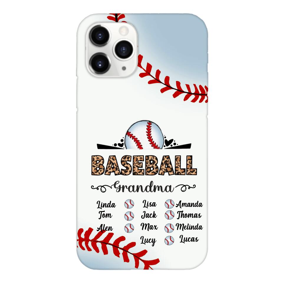 Personalized Baseball grandma Phone Case 3N 2603