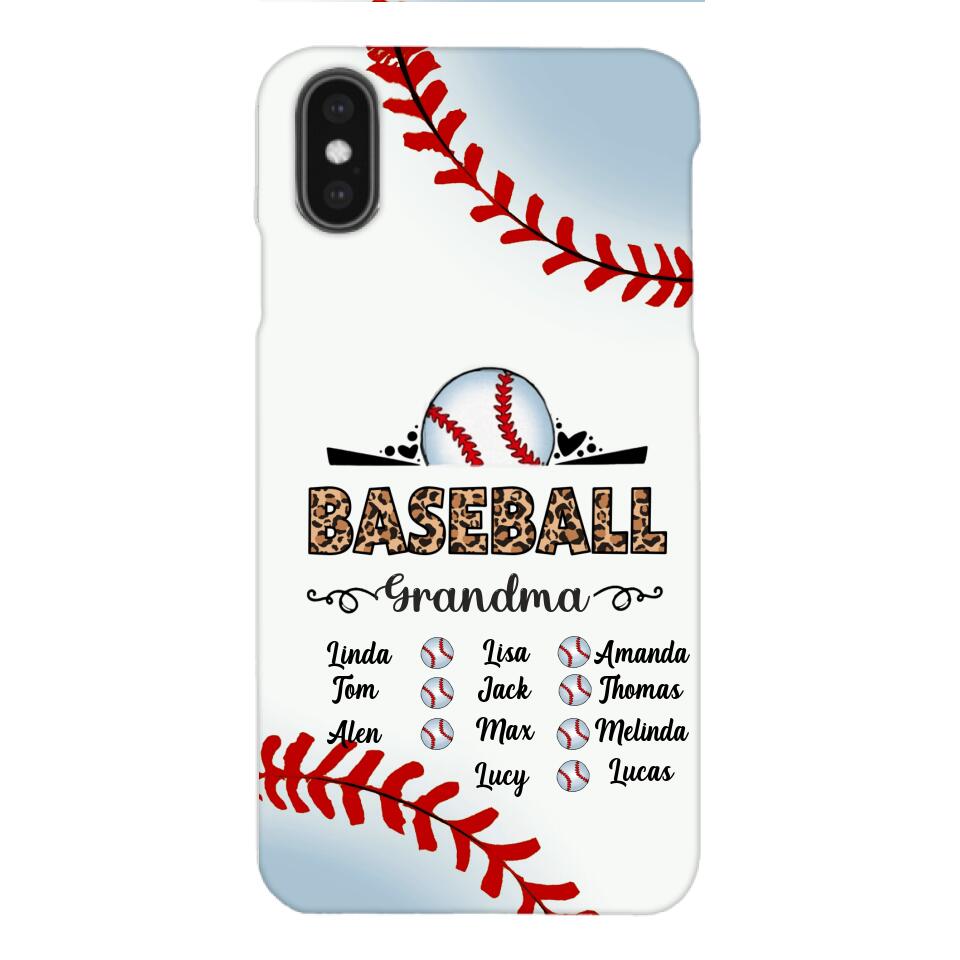 Personalized Baseball grandma Phone Case 3N 2603