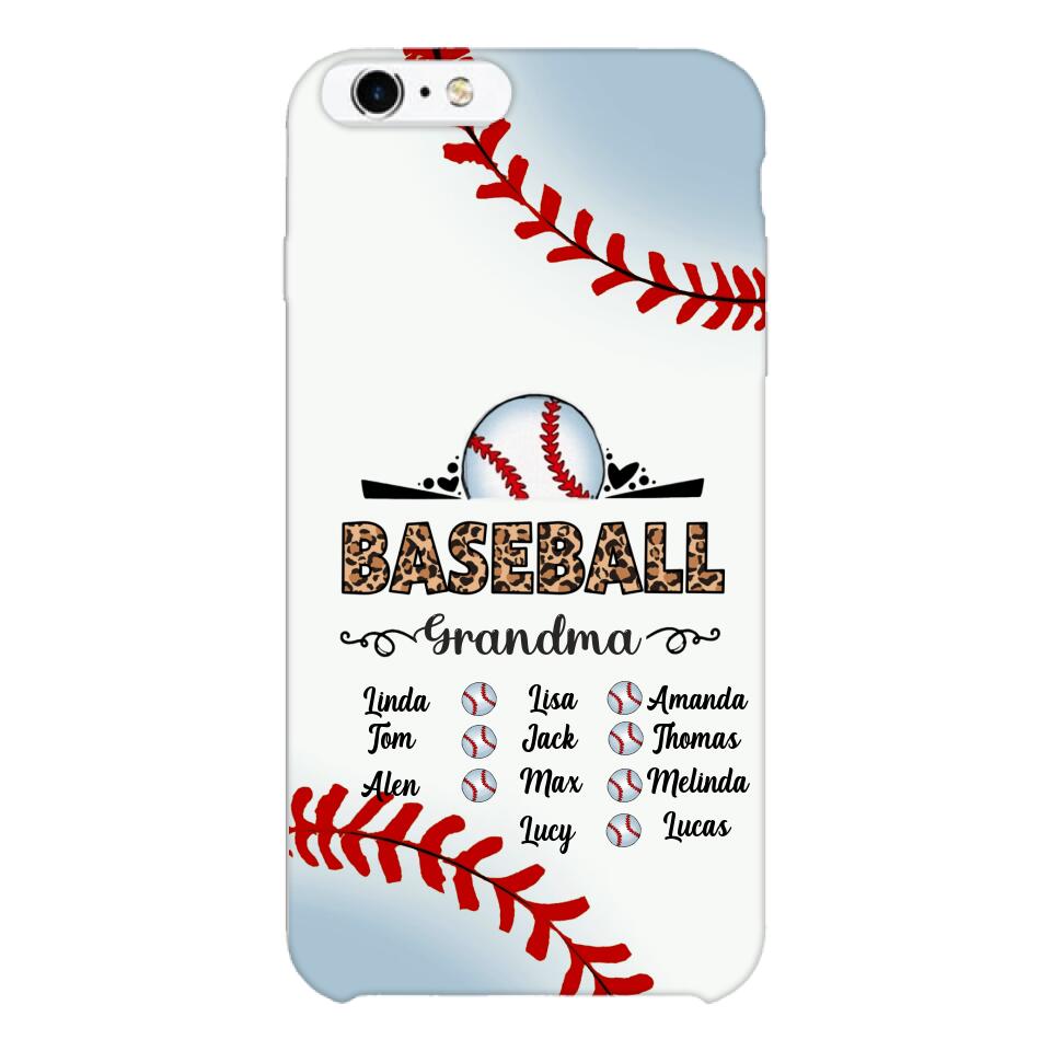 Personalized Baseball grandma Phone Case 3N 2603