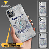 PERSONALIZED DOLPHIN GIRL WITH NAME PHONECASE QTTQ2603