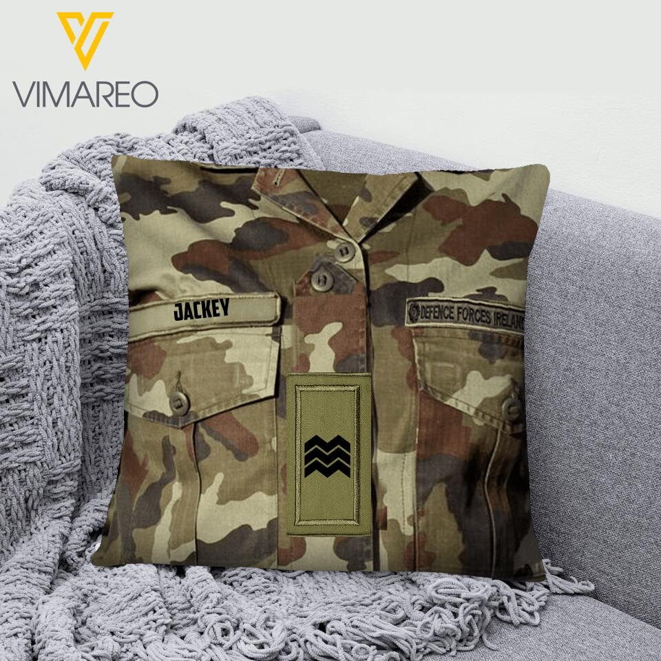 PERSONALIZED IRISH VETERAN CAMO PILLOW MTDT2603