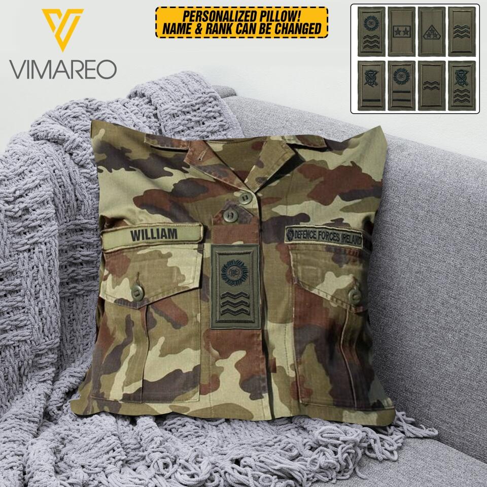 PERSONALIZED IRISH VETERAN CAMO PILLOW MTDT2603
