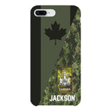 PERSONALIZED CANADIAN ARMY CAMO RANK PHONECASE QTMQ2603