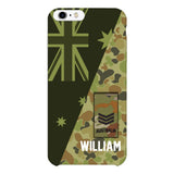 PERSONALIZED AUSTRALIAN ARMY CAMO RANK PHONECASE QTMQ2603