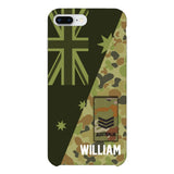 PERSONALIZED AUSTRALIAN ARMY CAMO RANK PHONECASE QTMQ2603