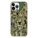 Personalized U.S.Navy Camo Phone Case Printed 25MAR-DT26