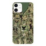 Personalized U.S.Navy Camo Phone Case Printed 25MAR-DT26