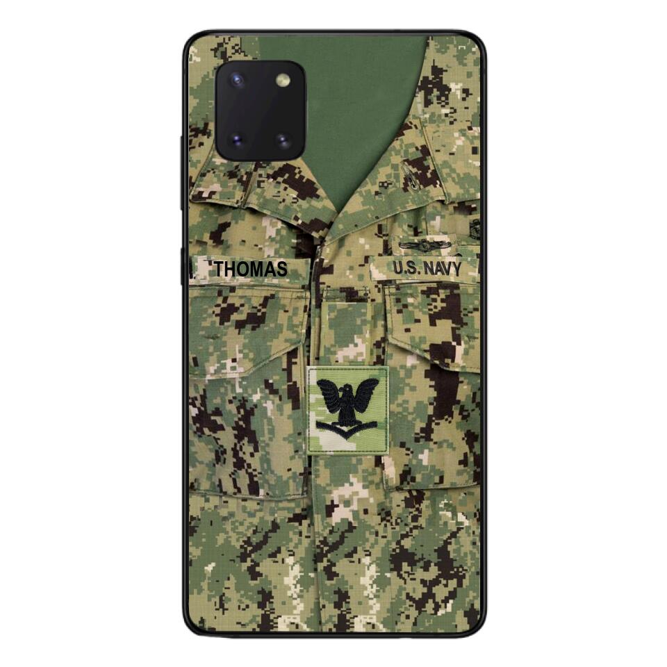 Personalized U.S.Navy Camo Phone Case Printed 25MAR-DT26