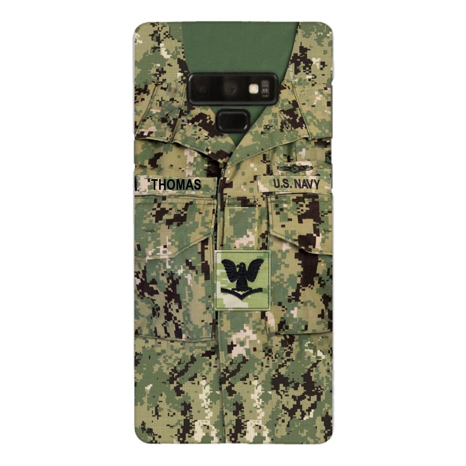 Personalized U.S.Navy Camo Phone Case Printed 25MAR-DT26