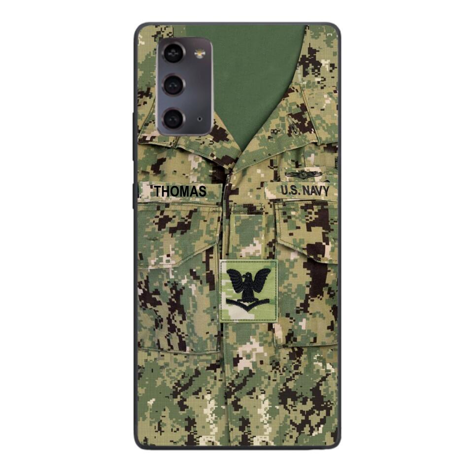 Personalized U.S.Navy Camo Phone Case Printed 25MAR-DT26