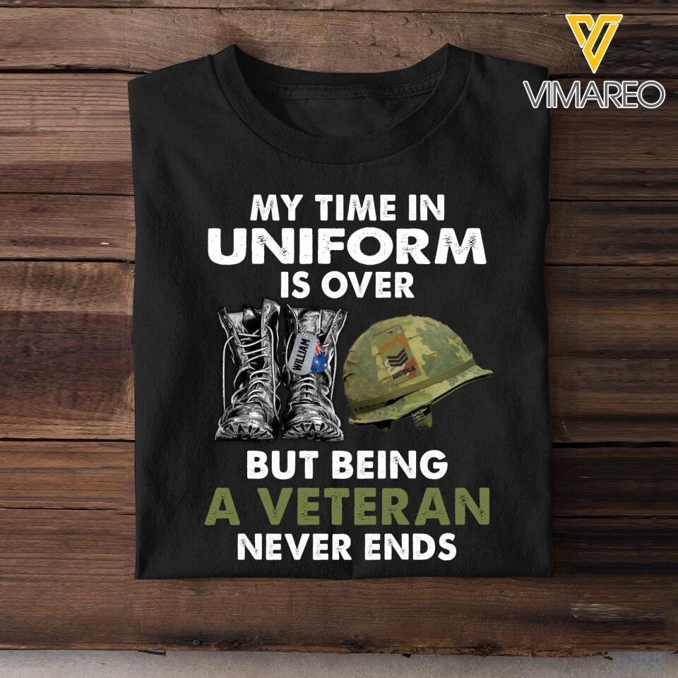 Personalized Australian Veterans Tshirt Printed 22MAR-MQ26