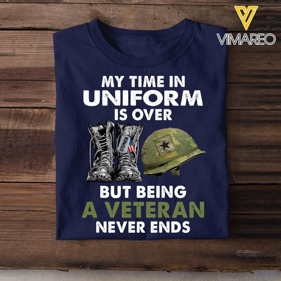 Personalized U.S Veterans Tshirt Printed 22MAR-MQ26