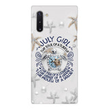 PERSONALIZED JULY TURTLE GIRL PHONECASE QTTQ2803