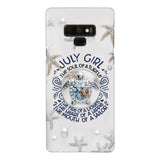PERSONALIZED JULY TURTLE GIRL PHONECASE QTTQ2803