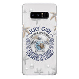 PERSONALIZED JULY TURTLE GIRL PHONECASE QTTQ2803