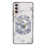 PERSONALIZED JULY TURTLE GIRL PHONECASE QTTQ2803
