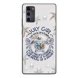 PERSONALIZED JULY TURTLE GIRL PHONECASE QTTQ2803