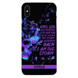 Personalized April Girl Phone Case Printed 25MAR-HC28