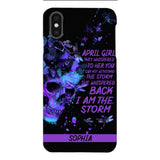 Personalized April Girl Phone Case Printed 25MAR-HC28