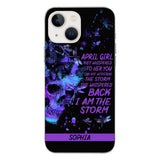 Personalized April Girl Phone Case Printed 25MAR-HC28