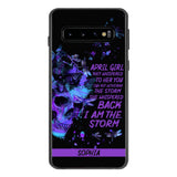 Personalized April Girl Phone Case Printed 25MAR-HC28