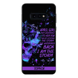 Personalized April Girl Phone Case Printed 25MAR-HC28