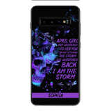 Personalized April Girl Phone Case Printed 25MAR-HC28