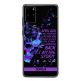 Personalized April Girl Phone Case Printed 25MAR-HC28