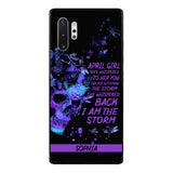 Personalized April Girl Phone Case Printed 25MAR-HC28