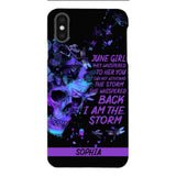 Personalized June  Girl Phone Case Printed 25MAR-HC28