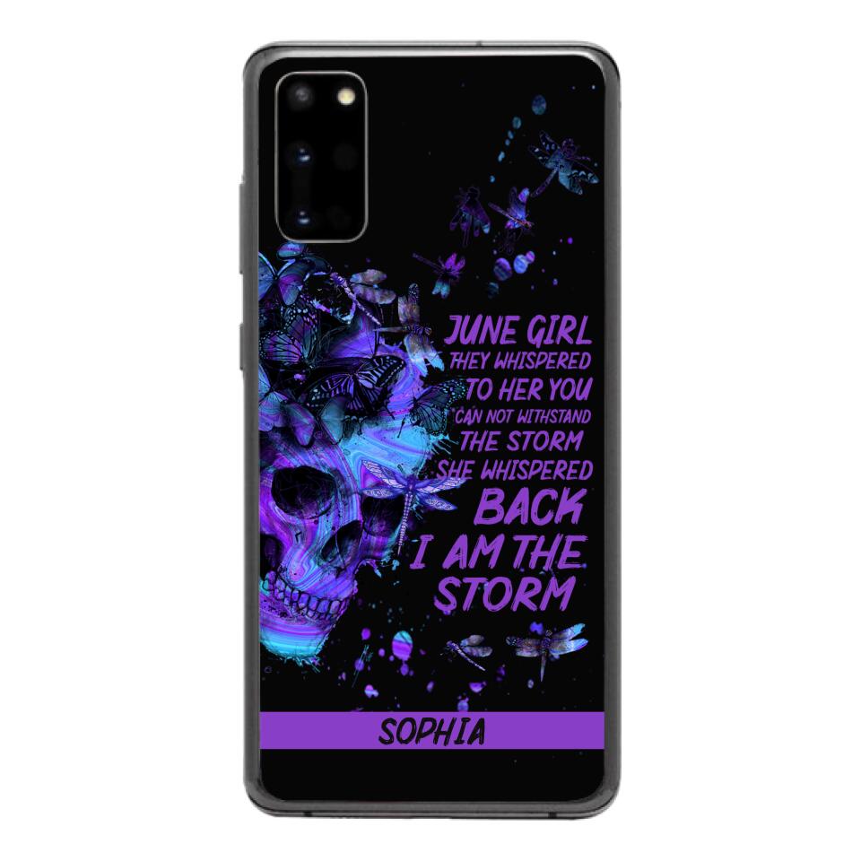 Personalized June  Girl Phone Case Printed 25MAR-HC28
