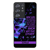 Personalized June  Girl Phone Case Printed 25MAR-HC28