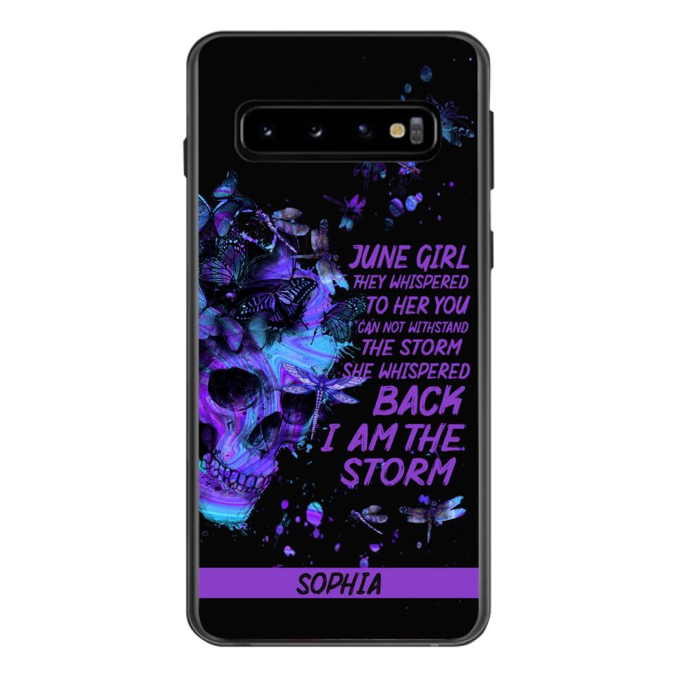 Personalized June  Girl Phone Case Printed 25MAR-HC28