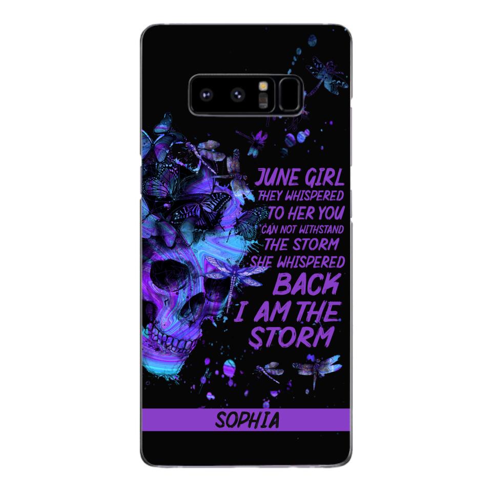 Personalized June  Girl Phone Case Printed 25MAR-HC28