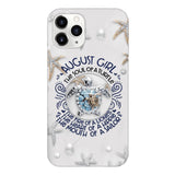 PERSONALIZED AUGUST TURTLE GIRL PHONECASE QTTQ2803