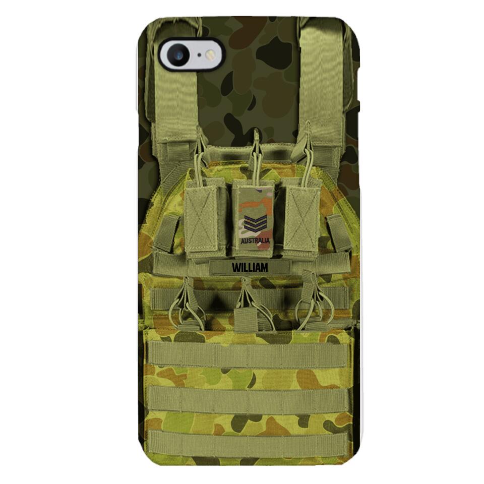 Personalized Australian Soldier Phone Case Printed 25MAR-DT28