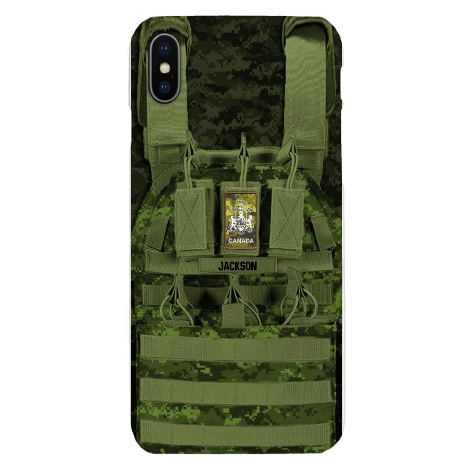 Personalized Canadian Soldier Phone Case Printed 25MAR-DT28