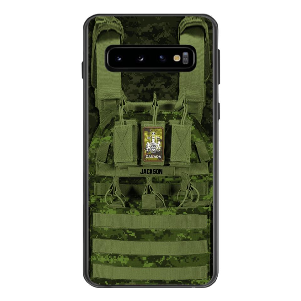 Personalized Canadian Soldier Phone Case Printed 25MAR-DT28