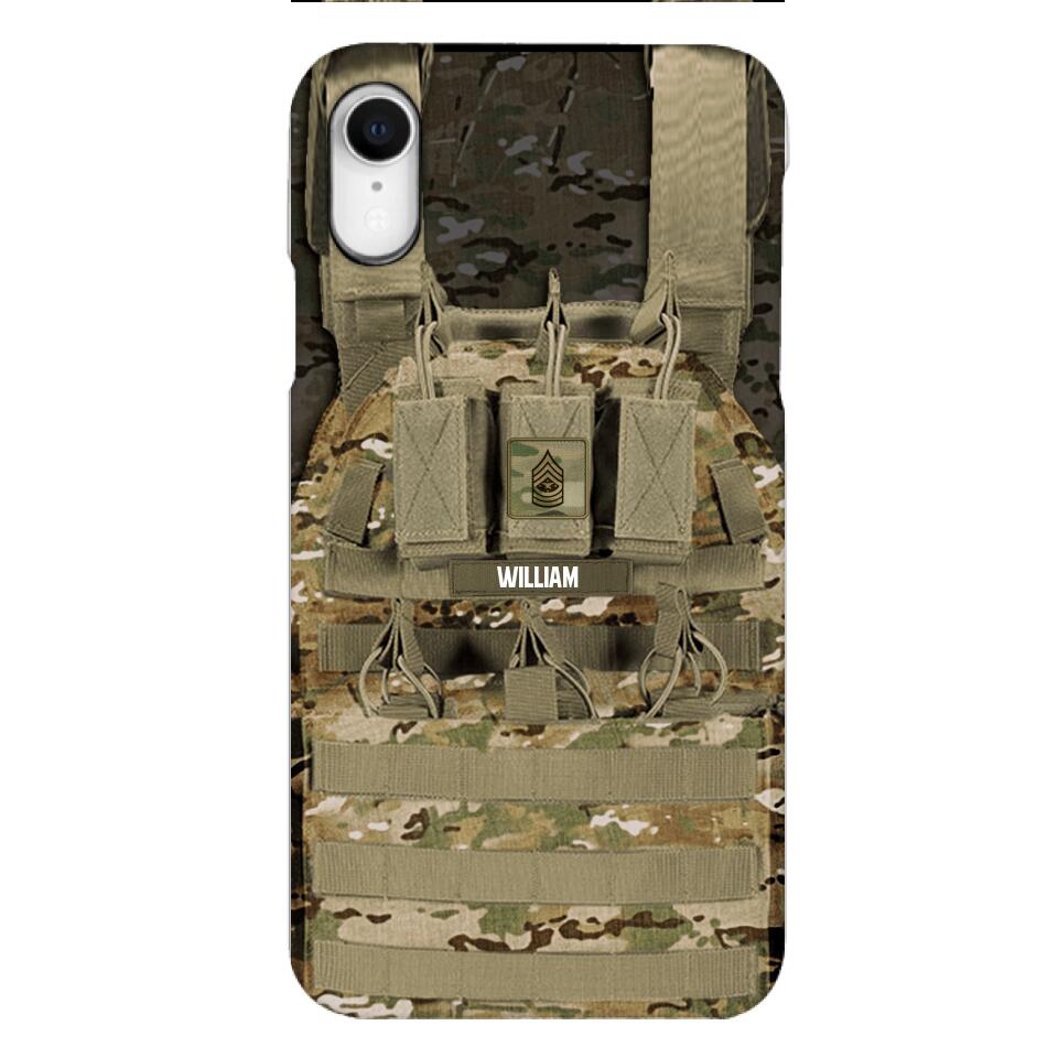 Personalized U.S Soldier Phone Case Printed 25MAR-DT28