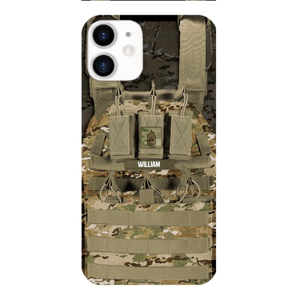 Personalized U.S Soldier Phone Case Printed 25MAR-DT28