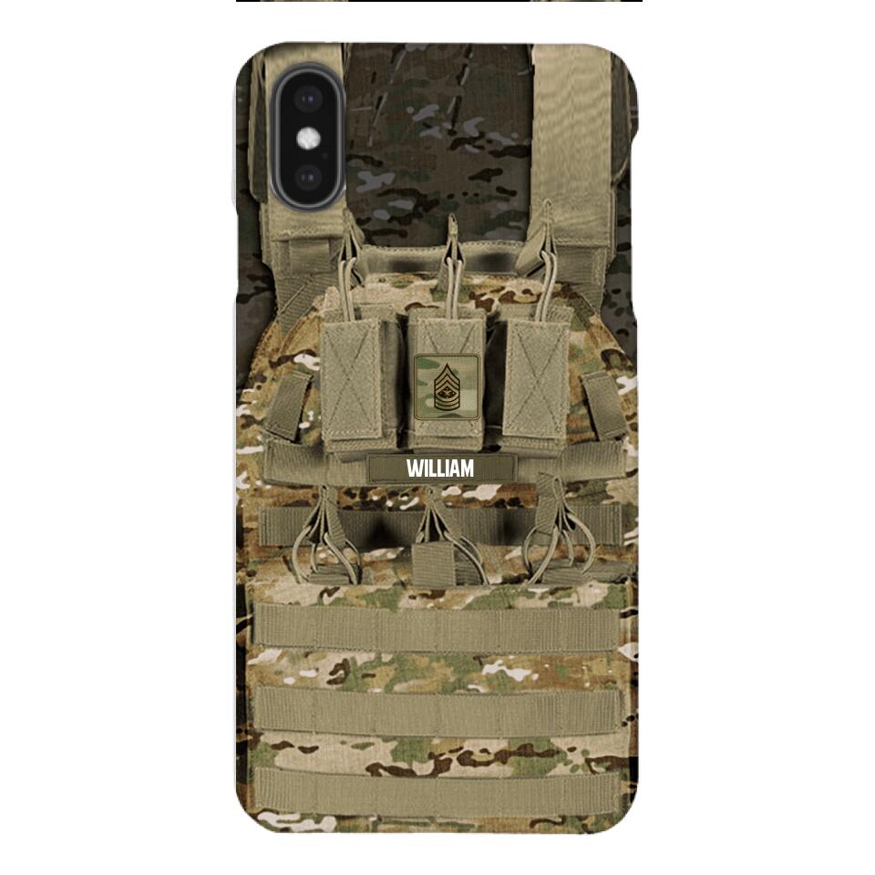 Personalized U.S Soldier Phone Case Printed 25MAR-DT28