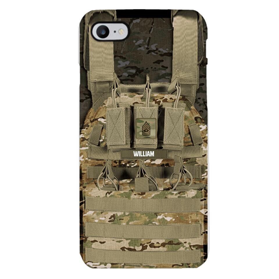 Personalized U.S Soldier Phone Case Printed 25MAR-DT28