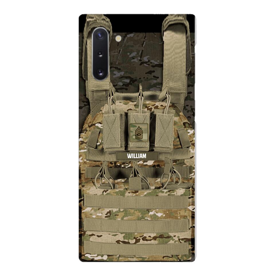 Personalized U.S Soldier Phone Case Printed 25MAR-DT28