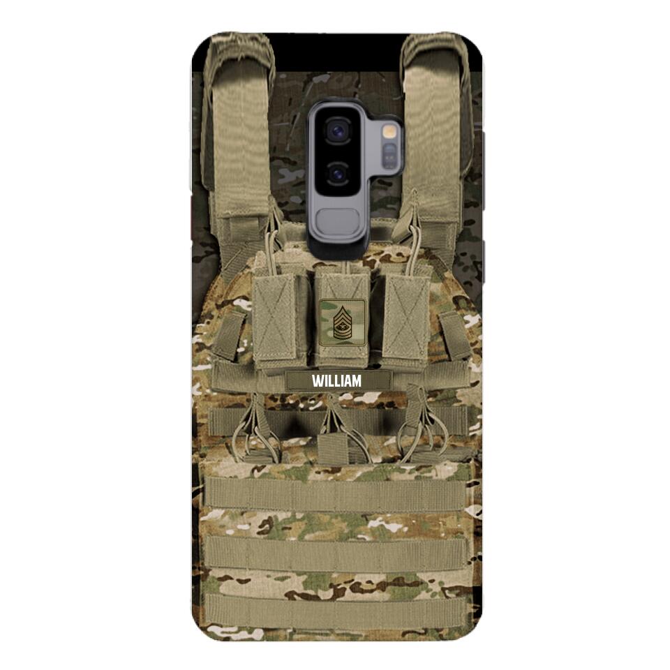 Personalized U.S Soldier Phone Case Printed 25MAR-DT28