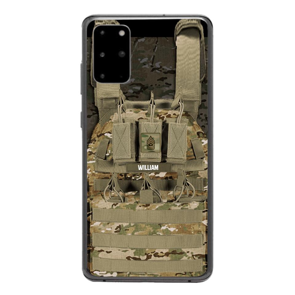 Personalized U.S Soldier Phone Case Printed 25MAR-DT28
